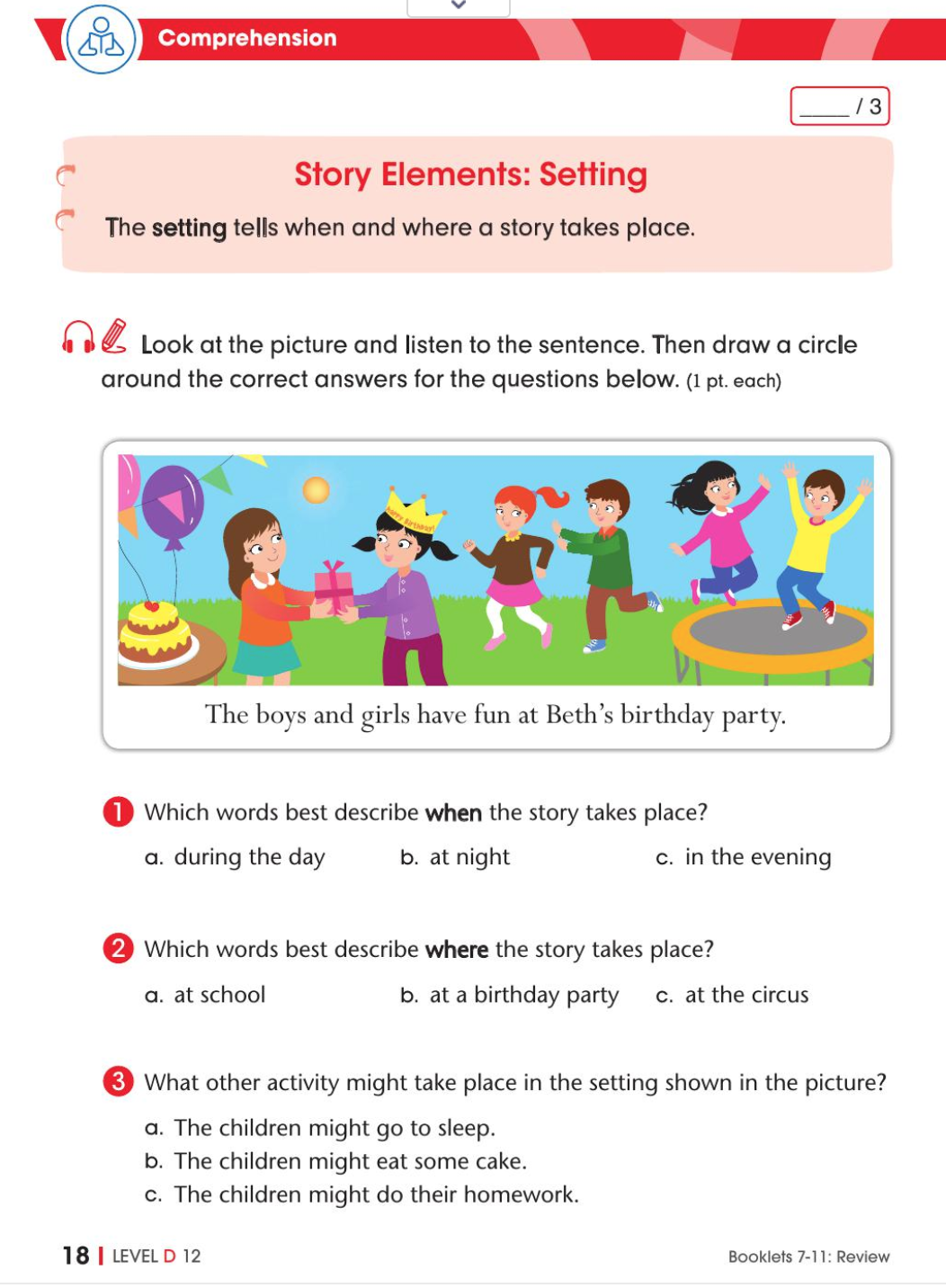 Picture and Sentence Based Comprehension